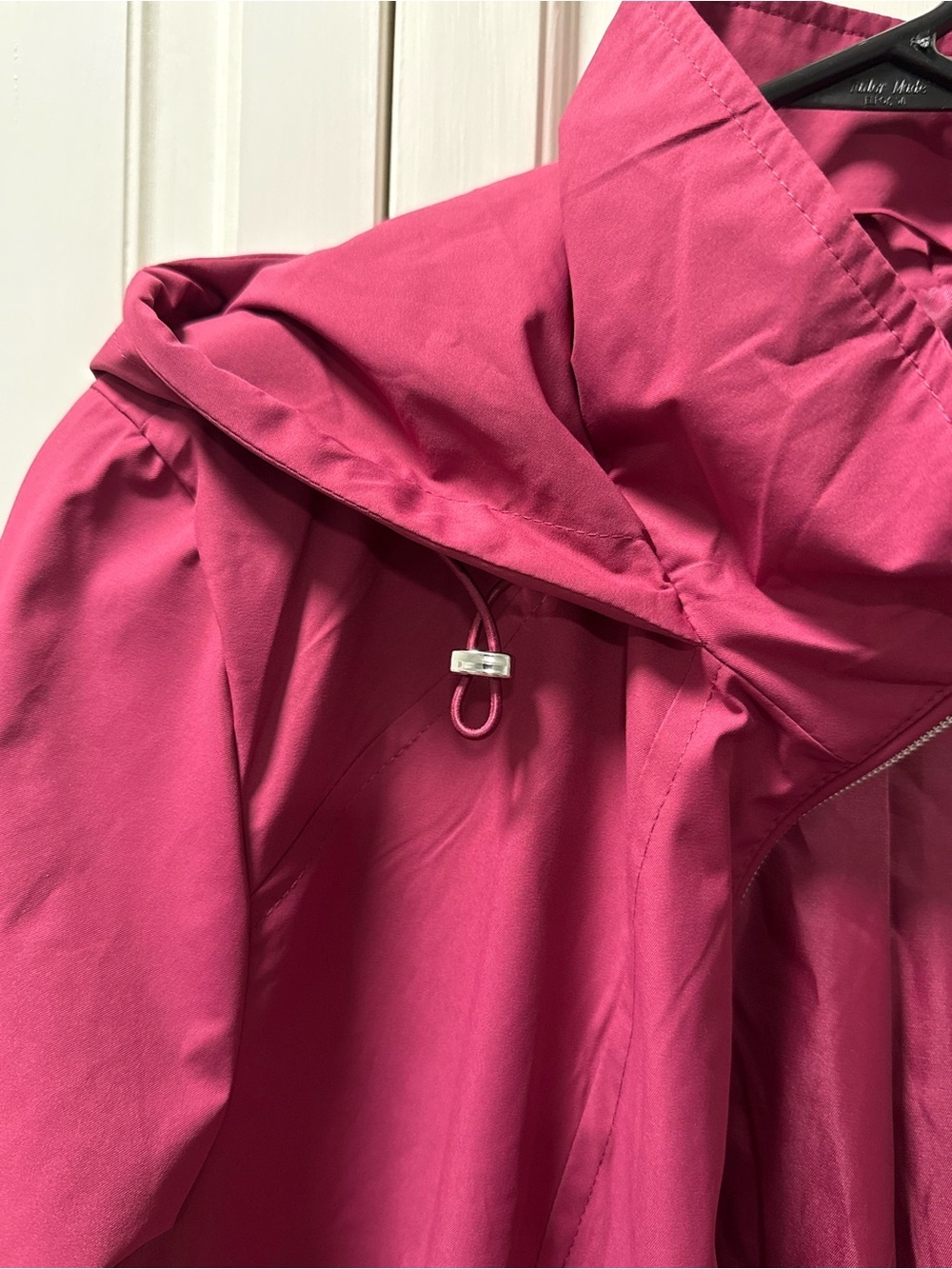 Vince Camuto Pink Hooded Water & Wind Resistant Rain Jacket Size L - Picture 11 of 13